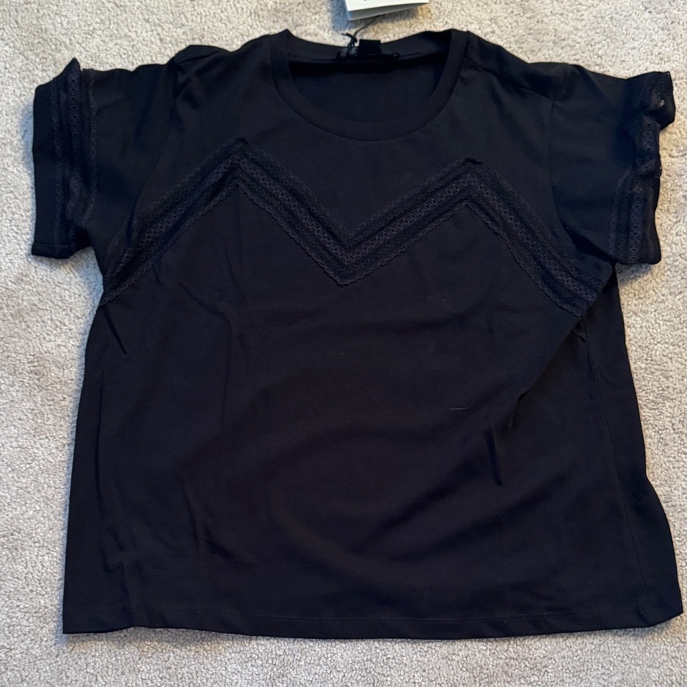 AllSaints Black Loose Fitting T